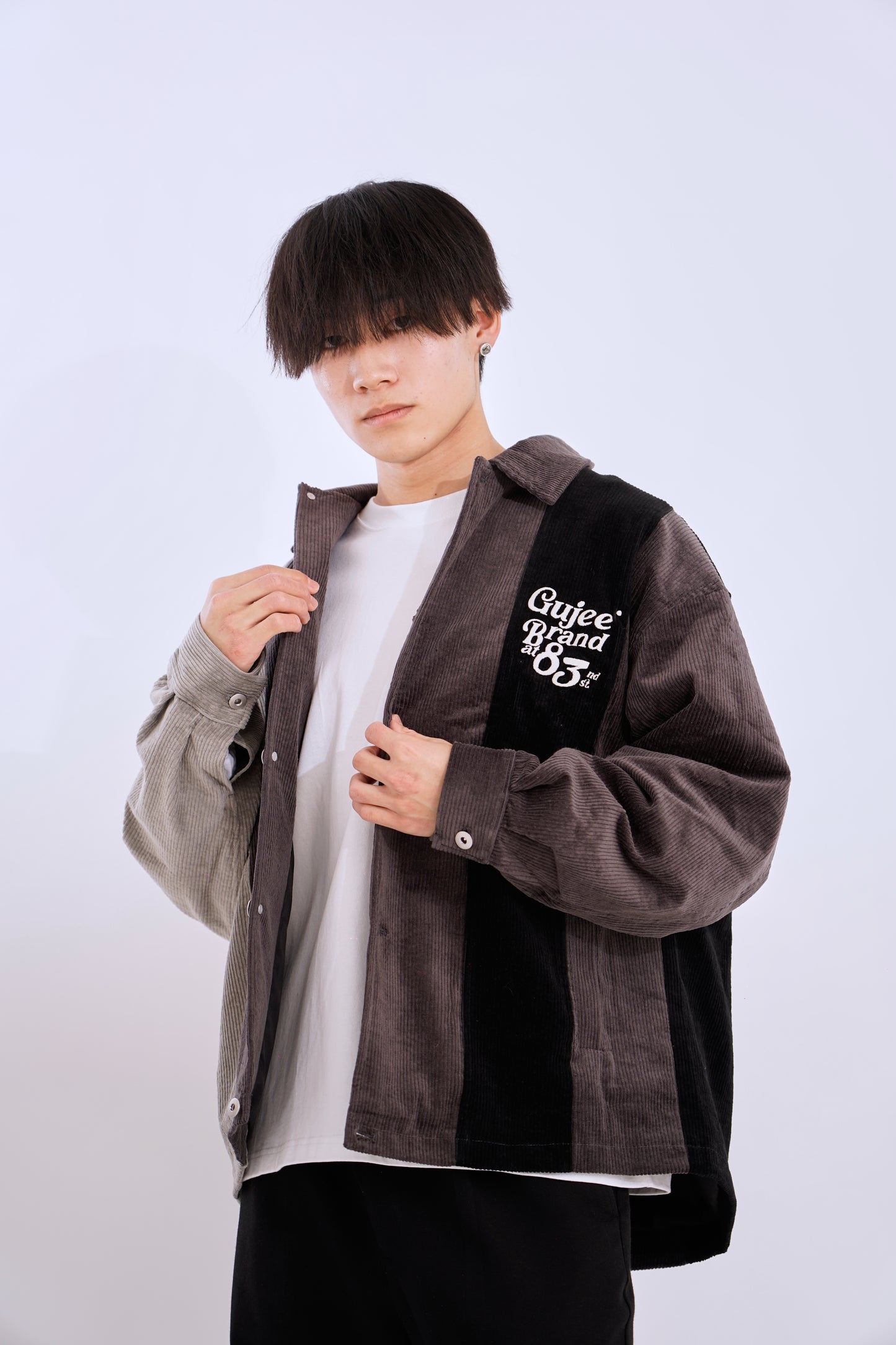 【ミクチャコラボ企画】パッチワークコーデュロイシャツ