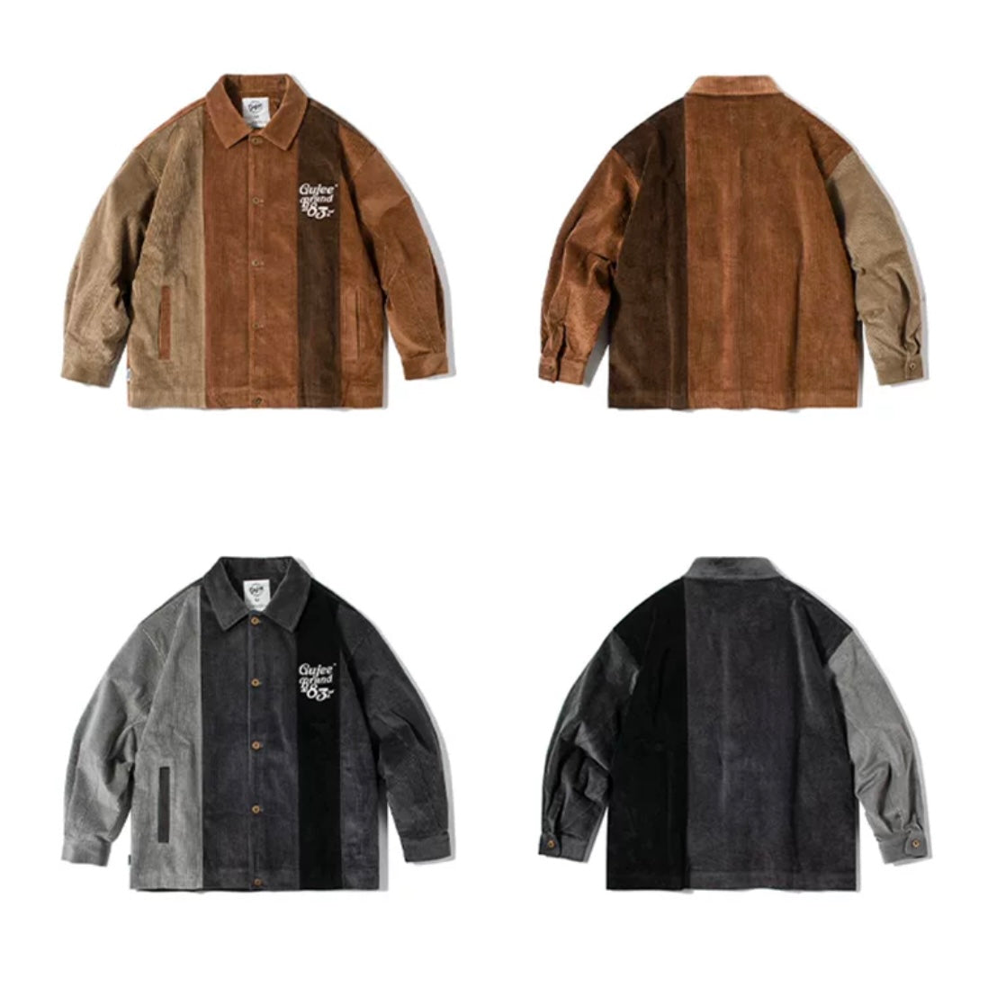 【ミクチャコラボ企画】パッチワークコーデュロイシャツ