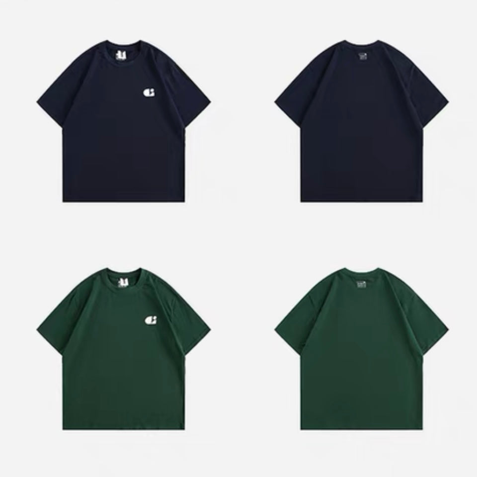カジュアルラウンドネック半袖Tシャツ M1014