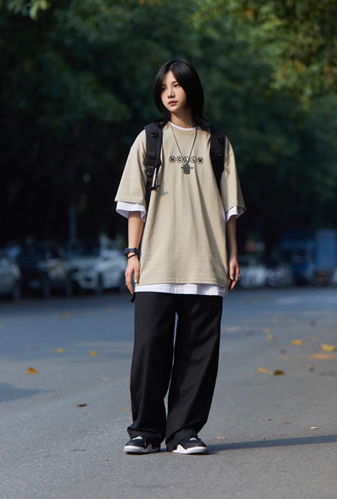 カジュアルストレートパンツ M0857