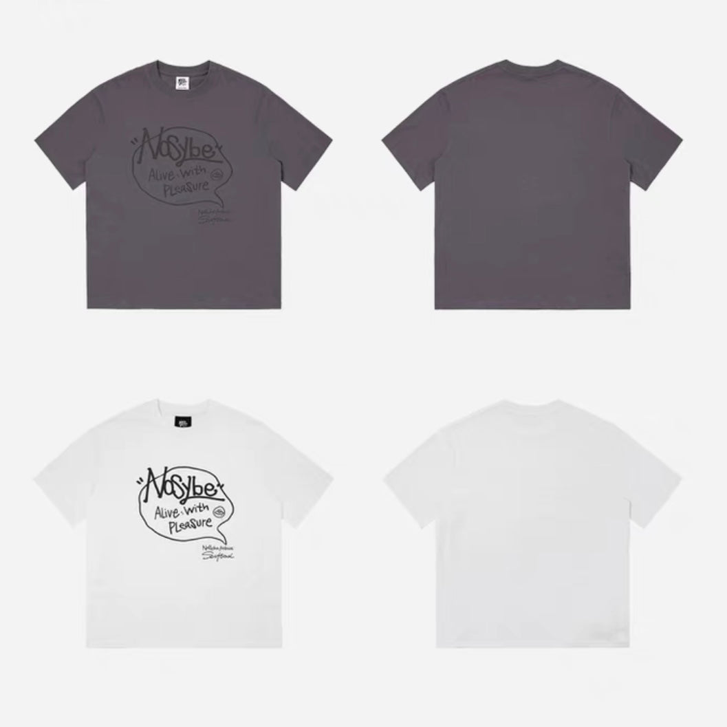 速乾性カジュアルプリント半袖Tシャツ M1077