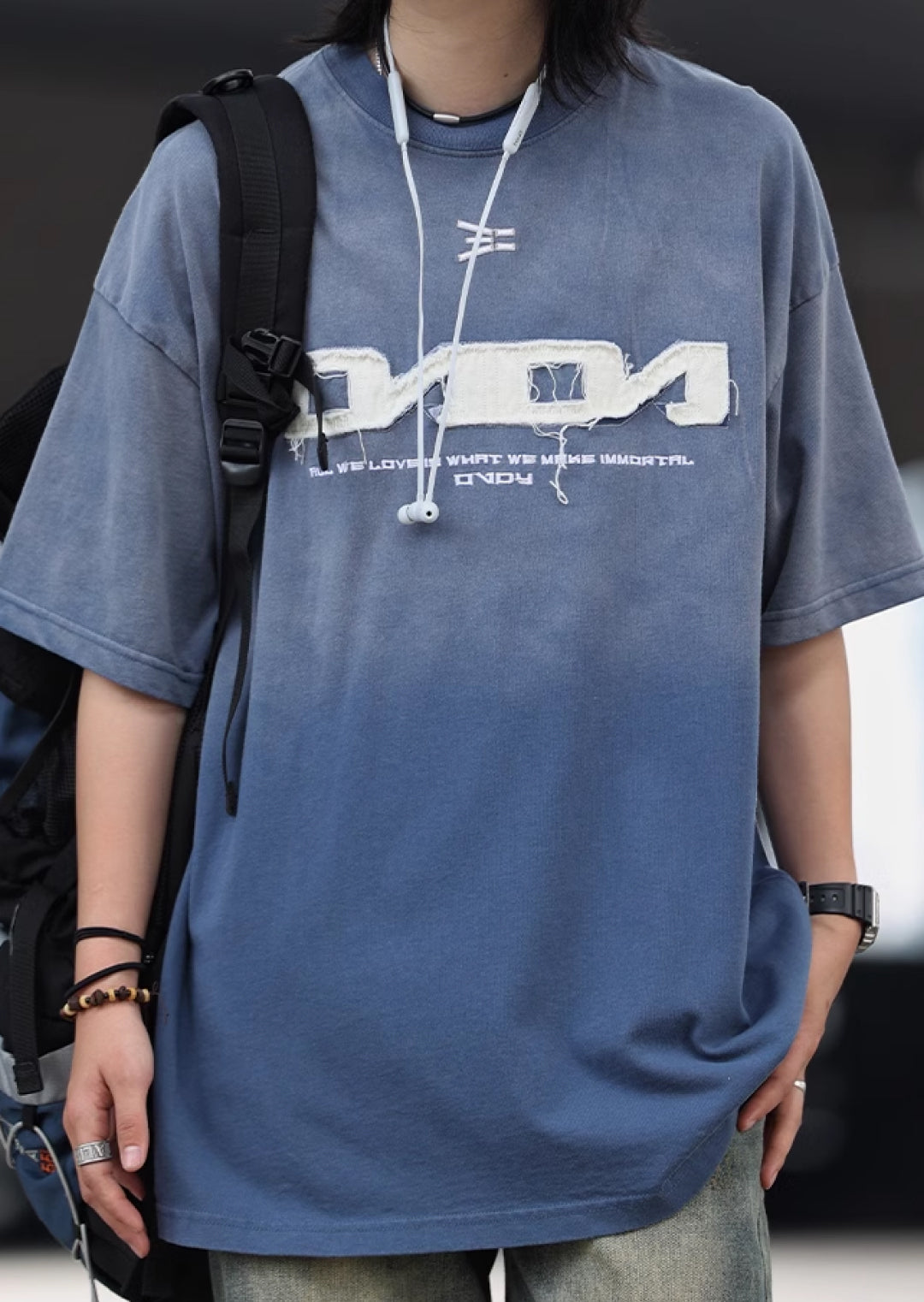 フロントデザイン半袖Tシャツ M1061