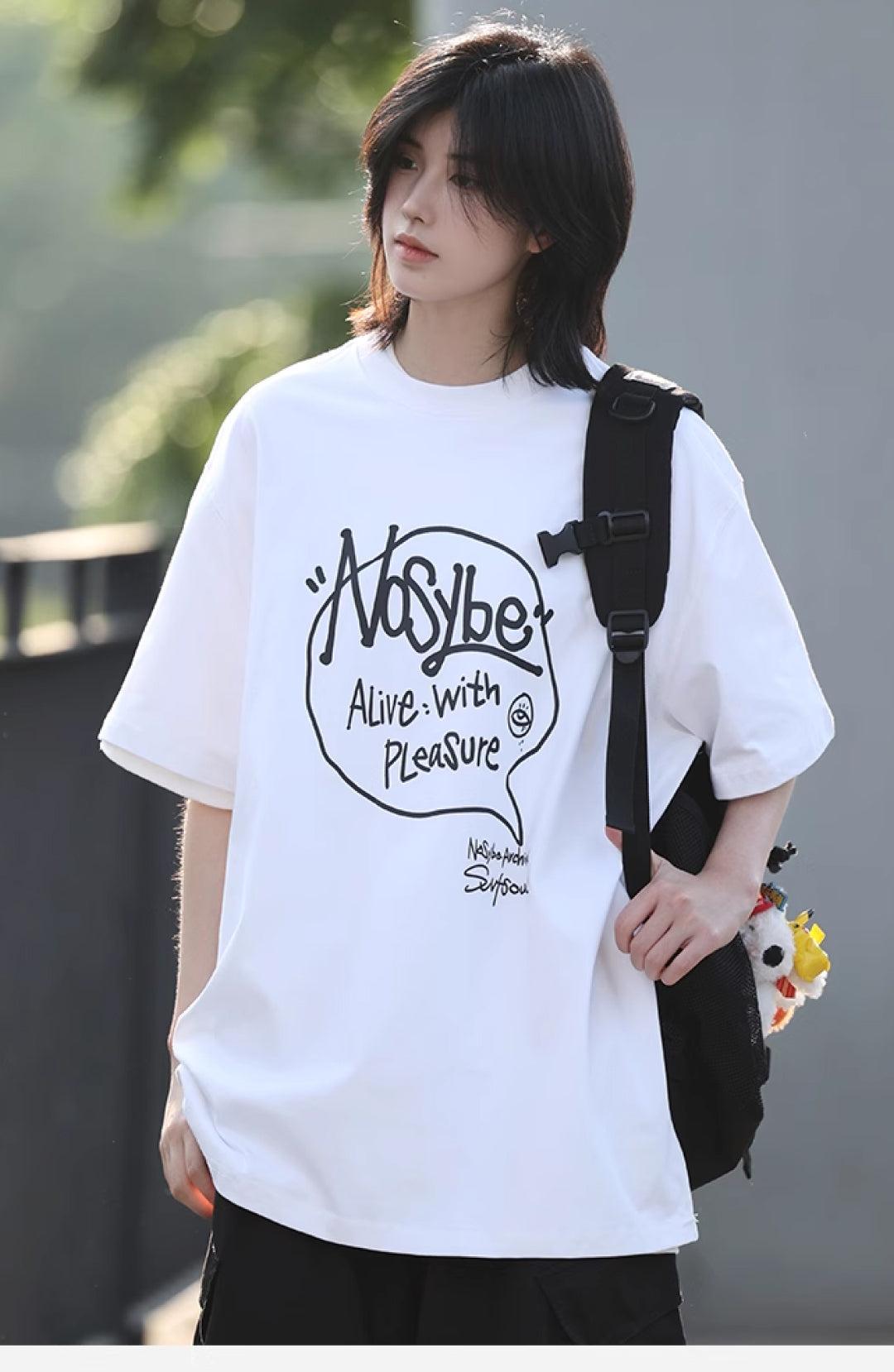 速乾性カジュアルプリント半袖Tシャツ M1077