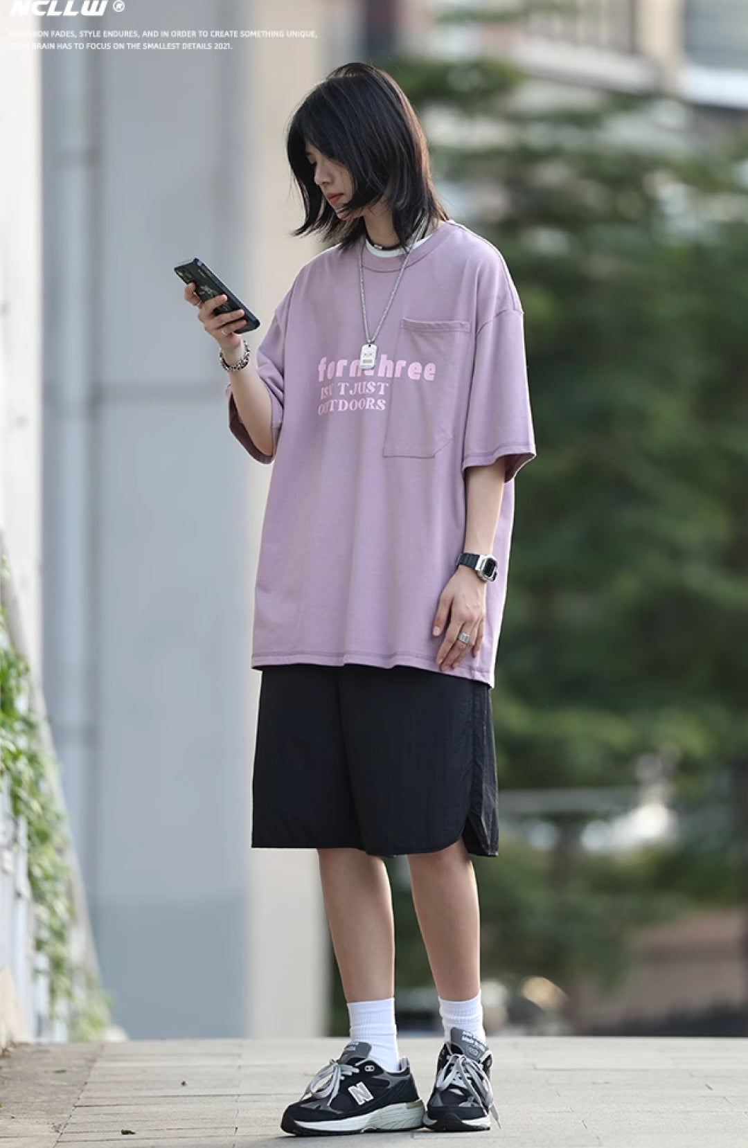 ビッグポケット半袖Tシャツ M1089