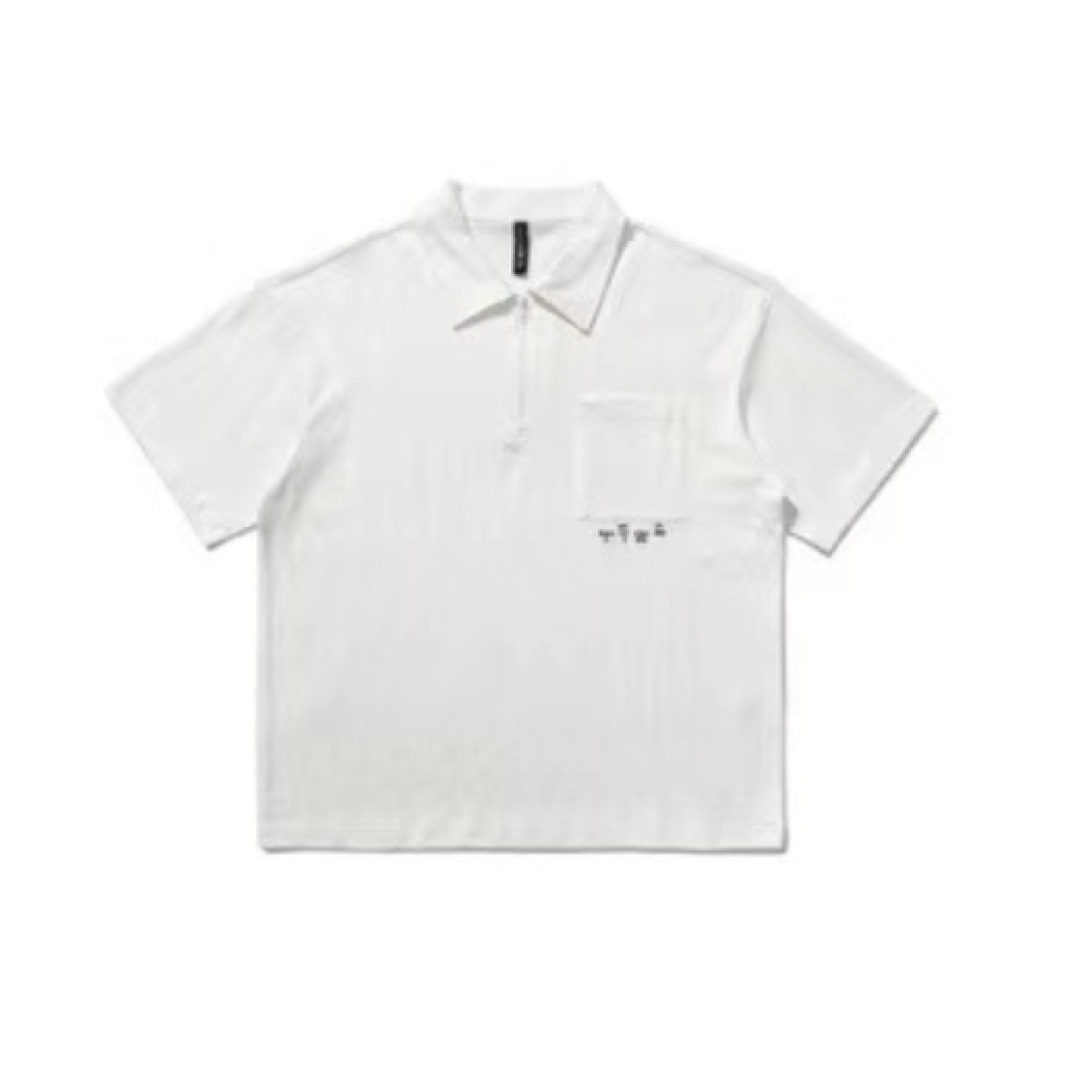 ポケットワンポイントプリントビッグサイズシャツ M0776
